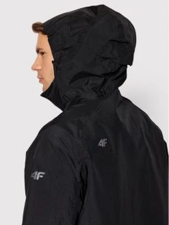 4F Parka H4L22-KUM004 Noir Regular Fit -Vestes Soldes Magasin 4f parka h4l22 kum004 noir regular fit 3