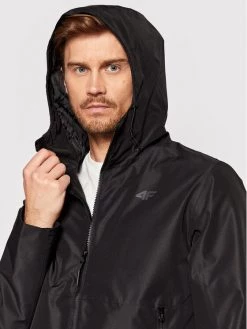 4F Veste de mi-saison H4L22-KUM001 Noir Regular Fit -Vestes Soldes Magasin 4f veste de mi saison h4l22 kum001 noir regular fit 3