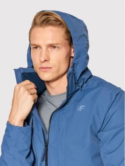 4F Veste de mi-saison H4L22-KUM003 Bleu Regular Fit -Vestes Soldes Magasin 4f veste de mi saison h4l22 kum003 bleu regular fit 4