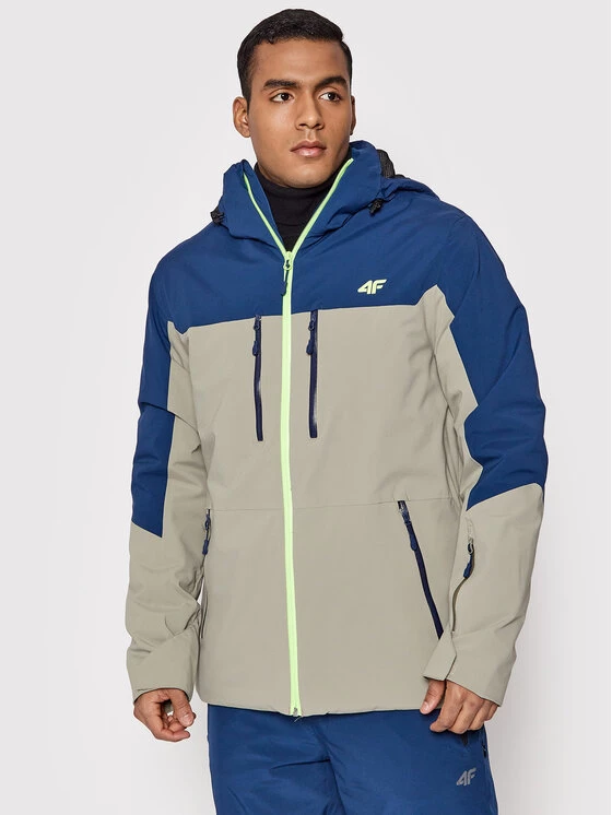 4F Veste de ski H4Z21-KUMN010 Beige Regular Fit 1 4F Veste de ski H4Z21-KUMN010 Beige Regular Fit