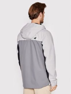 4F Veste imperméable H4L22-KUM060 Gris Regular Fit -Vestes Soldes Magasin 4f veste impermeable h4l22 kum060 gris regular fit 2