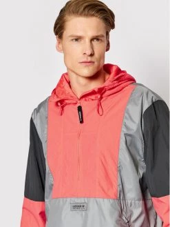 Adidas Anorak Adventure Blocked HF4778 Gris Relaxed Fit -Vestes Soldes Magasin adidas anorak adventure blocked hf4778 gris relaxed fit 3