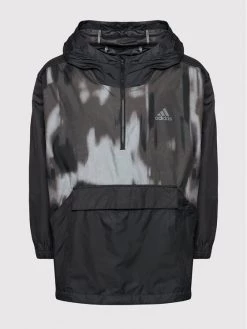 Adidas Anorak Back to Sport GM4361 Noir Relaxed Fit -Vestes Soldes Magasin adidas anorak back to sport gm4361 noir relaxed fit 5
