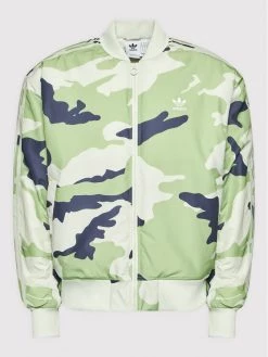 Adidas Blouson bomber Camo HG1337 Vert Regular Fit -Vestes Soldes Magasin adidas blouson bomber camo hg1337 vert regular fit 5