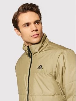 Adidas Doudoune Bsc 3-Stripes GT9190 Vert Regular Fit -Vestes Soldes Magasin adidas doudoune bsc 3 stripes gt9190 vert regular fit 3