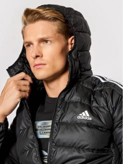 Adidas Doudoune Essentials GH4604 Noir Slim Fit -Vestes Soldes Magasin adidas doudoune essentials gh4604 noir slim fit 3