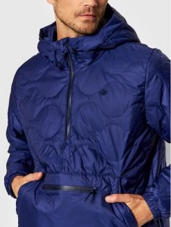 Adidas Anorak Quilted H13589 Bleu marine Regular Fit -Vestes Soldes Magasin adidas doudoune quilted h13589 bleu marine regular fit 3
