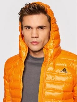 Adidas Doudoune Varilite Hooded GT9215 Orange Slim Fit -Vestes Soldes Magasin adidas doudoune varilite hooded gt9215 orange slim fit 4
