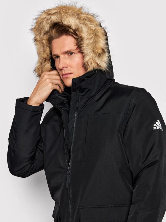 Adidas Parka Utilitas GT1699 Noir Regular Fit 5 Adidas Parka Utilitas GT1699 Noir Regular Fit – Image 5