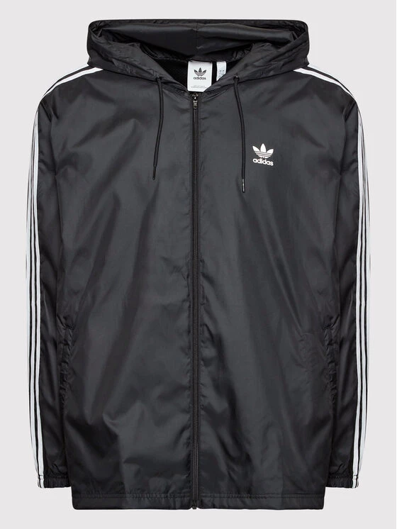 Adidas Veste coupe-vent adicolor 3-Stripes HB9489 Noir Loose Fit 5 Adidas Veste coupe-vent adicolor 3-Stripes HB9489 Noir Loose Fit – Image 5
