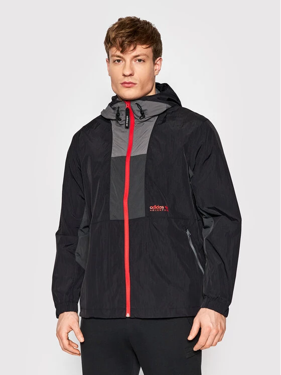Adidas Veste coupe-vent Adventure HF4804 Noir Relaxed Fit 1 Adidas Veste coupe-vent Adventure HF4804 Noir Relaxed Fit
