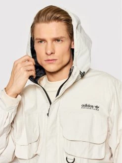 Adidas Veste coupe-vent Adventure Multi-Pocket HF4794 Beige Loose Fit -Vestes Soldes Magasin adidas veste coupe vent adventure multi pocket hf4794 beige loose fit 3