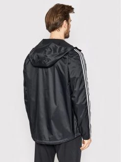 Adidas Veste coupe-vent Clover Coat HC2006 Noir Regular Fit -Vestes Soldes Magasin adidas veste coupe vent clover coat hc2006 noir regular fit 2