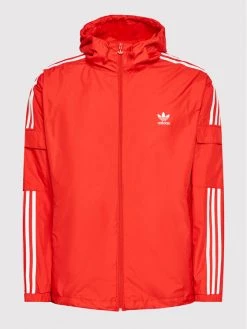 Adidas Veste de mi-saison adicolor Classics 3-Stripes H06685 Rouge Loose Fit -Vestes Soldes Magasin adidas veste de mi saison adicolor classics 3 stripes h06685 rouge loose fit 5