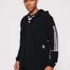 Adidas Veste de mi-saison Player 3-Stripes GL4799 Noir Relaxed Fit