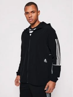Adidas Veste de mi-saison Player 3-Stripes GL4799 Noir Relaxed Fit