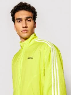 Adidas Veste de mi-saison Reverse Track GN3818 Jaune Regular Fit -Vestes Soldes Magasin adidas veste de mi saison reverse track gn3818 jaune regular fit 3