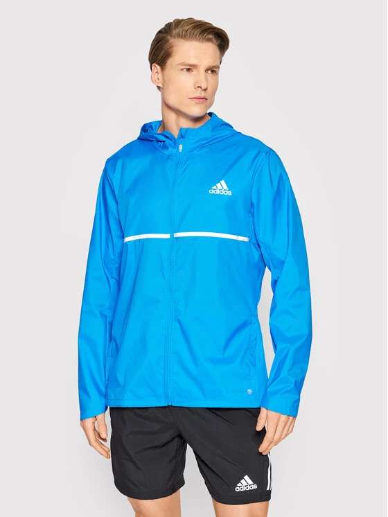 Adidas Veste de running Own the Run HB7426 Bleu Regular Fit 1 Adidas Veste de running Own the Run HB7426 Bleu Regular Fit