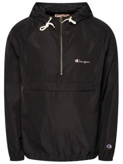 Champion Anorak Half Zip-Up 213675 Noir Regular Fit -Vestes Soldes Magasin champion anorak half zip up 213675 noir regular fit 4