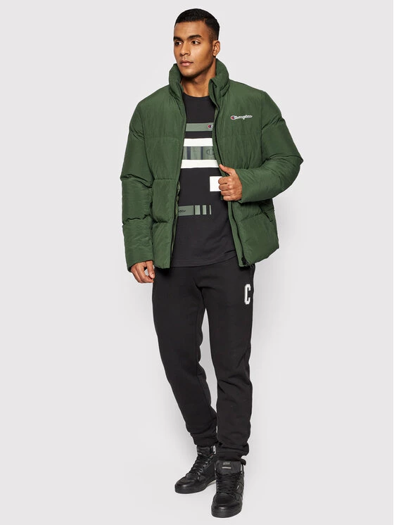 Champion Doudoune High Neck Script Logo 216953 Vert Regular Fit 2 Champion Doudoune High Neck Script Logo 216953 Vert Regular Fit – Image 2