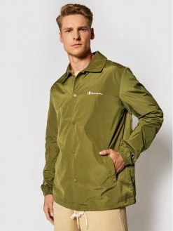 Champion Veste de mi-saison Script Logo Coach 213673 Vert Standard Fit