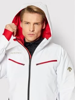 Descente Veste de ski Luke DWMSGK61 Blanc Tailored Fit -Vestes Soldes Magasin descente veste de ski luke dwmsgk61 blanc tailored fit 3