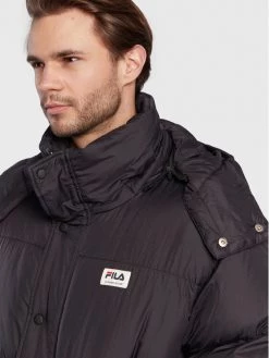 Fila Doudoune Tirebolu FAM0143 Noir Oversize -Vestes Soldes Magasin fila doudoune tirebolu fam0143 noir oversize 3
