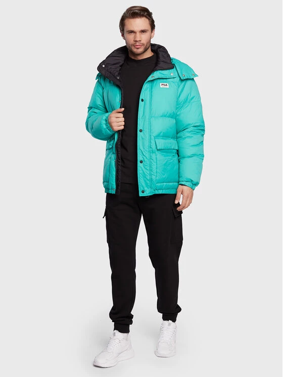 Fila Doudoune Tirebolu FAM0143 Vert Oversize 2 Fila Doudoune Tirebolu FAM0143 Vert Oversize – Image 2