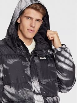 Fila Doudoune Tirebolu FAM0144 Noir Oversize -Vestes Soldes Magasin fila doudoune tirebolu fam0144 noir oversize 4