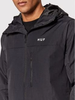 HUF Veste de mi-saison Essentials JK00350 Noir Regular Fit -Vestes Soldes Magasin huf veste de mi saison essentials jk00350 noir regular fit 4