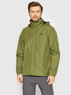 Jack Wolfskin Veste imperméable Stormy Point 1111141 Vert Regular Fit