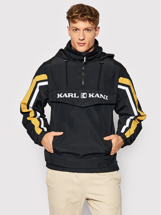 Karl Kani Anorak Retro Block 6084019 Noir Regular Fit 1 Karl Kani Anorak Retro Block 6084019 Noir Regular Fit