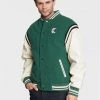 Karl Kani Blouson bomber College 6085175 Vert Relaxed Fit