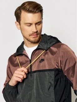 Nike Anorak Sportswear DC8093 Noir Loose Fit -Vestes Soldes Magasin nike anorak sportswear dc8093 noir loose fit 4