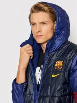 Nike Doudoune FC Barcelona DM0607 Bleu marine Regular Fit -Vestes Soldes Magasin nike doudoune fc barcelona dm0607 bleu marine regular fit 3