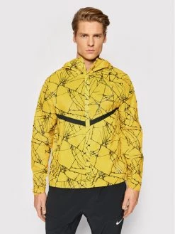 Nike Veste de running Pinnacle DA1286 Jaune Regular Fit