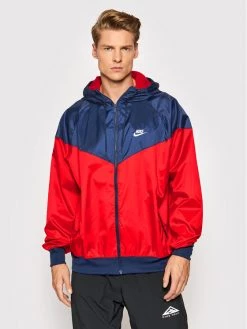 Nike Veste de running Sportswear Windrunner DA0001 Rouge Standard Fit