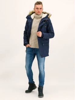 Quiksilver Parka Ferris EQYJK03489 Bleu marine Fitted