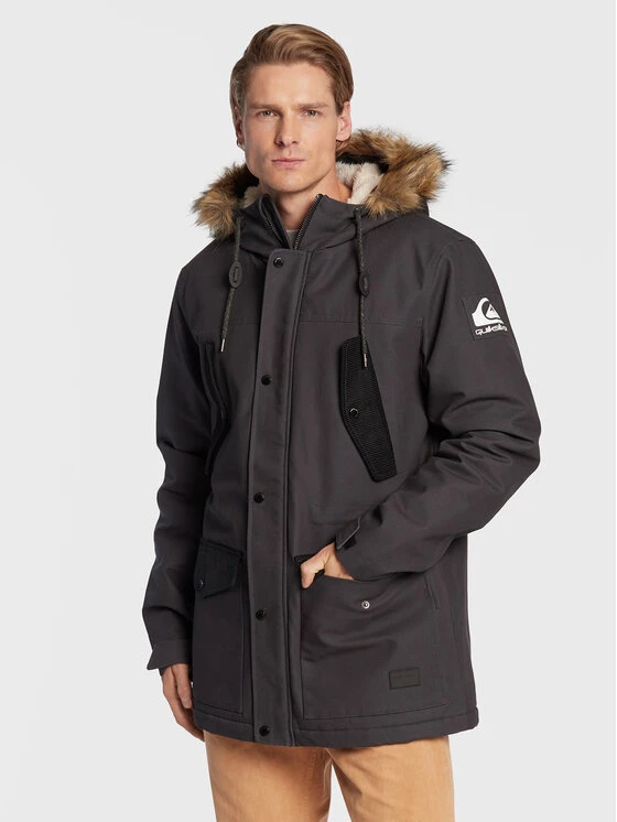 Quiksilver Parka Long Trip EQYJK03904 Noir Regular Fit 1 Quiksilver Parka Long Trip EQYJK03904 Noir Regular Fit