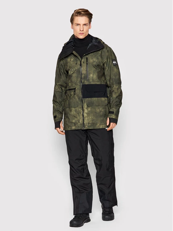 Quiksilver Veste de ski Black Alder EQYTJ03320 Vert Modern Fit 2 Quiksilver Veste de ski Black Alder EQYTJ03320 Vert Modern Fit – Image 2