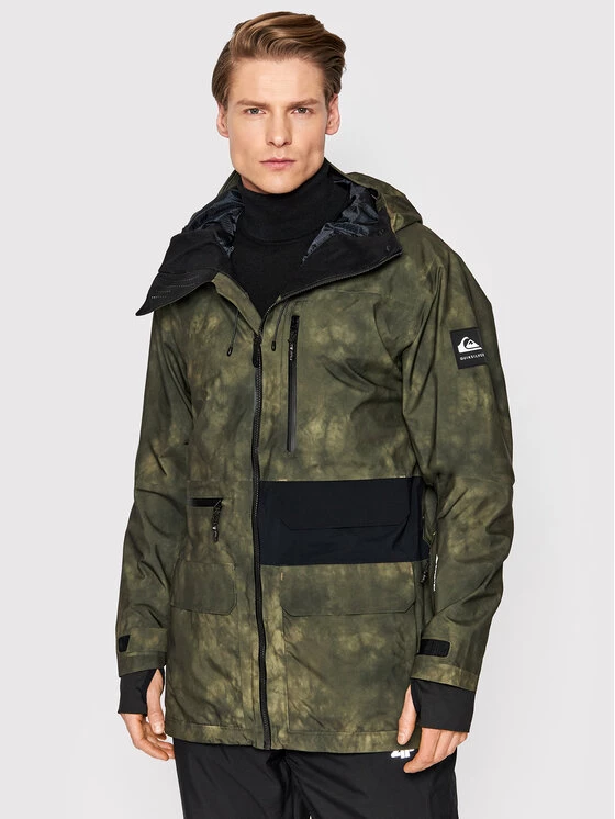 Quiksilver Veste de ski Black Alder EQYTJ03320 Vert Modern Fit 1 Quiksilver Veste de ski Black Alder EQYTJ03320 Vert Modern Fit