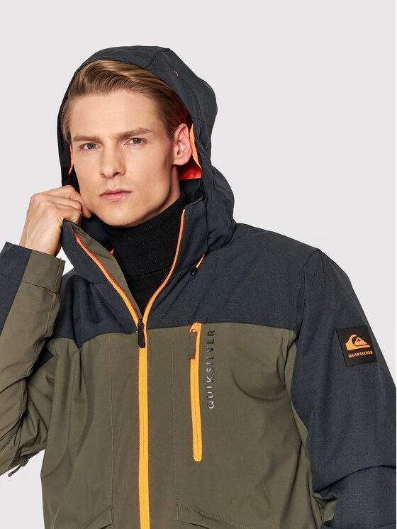 Quiksilver Veste de ski Dawson EQYTJ03352 Vert Slim Fit 5 Quiksilver Veste de ski Dawson EQYTJ03352 Vert Slim Fit – Image 5