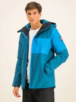 Quiksilver Veste de ski Mission Plus EQYTJ03215 Bleu Slim Fit