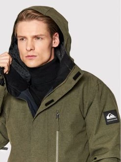 Quiksilver Veste de ski Mission Solid EQYTJ03266 Vert Modern Fit -Vestes Soldes Magasin quiksilver veste de ski mission solid eqytj03266 vert modern fit 3