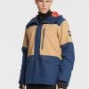 Quiksilver Veste de snowboard Mission Block EQYTJ03379 Bleu marine Modern Fit