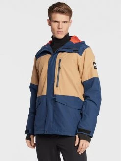 Quiksilver Veste de snowboard Mission Block EQYTJ03379 Bleu marine Modern Fit