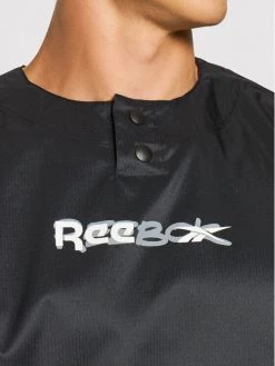 Reebok Anorak Myt Crew GT5788 Noir Regular Fit -Vestes Soldes Magasin reebok veste de mi saison myt crew gt5788 noir regular fit 3