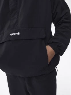 Sprandi Anorak SP22-KUM100 Noir Regular Fit -Vestes Soldes Magasin sprandi anorak sp22 kum100 noir regular fit 2