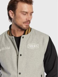 Vans Blouson bomber Checkerboard Research VN0A7S92 Gris Regular Fit -Vestes Soldes Magasin vans blouson bomber checkerboard research vn0a7s92 gris regular fit 3